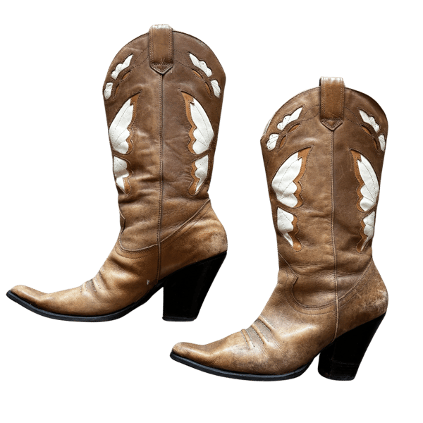 Image of DIBA BUTTERFLY COWBOY BOOTS