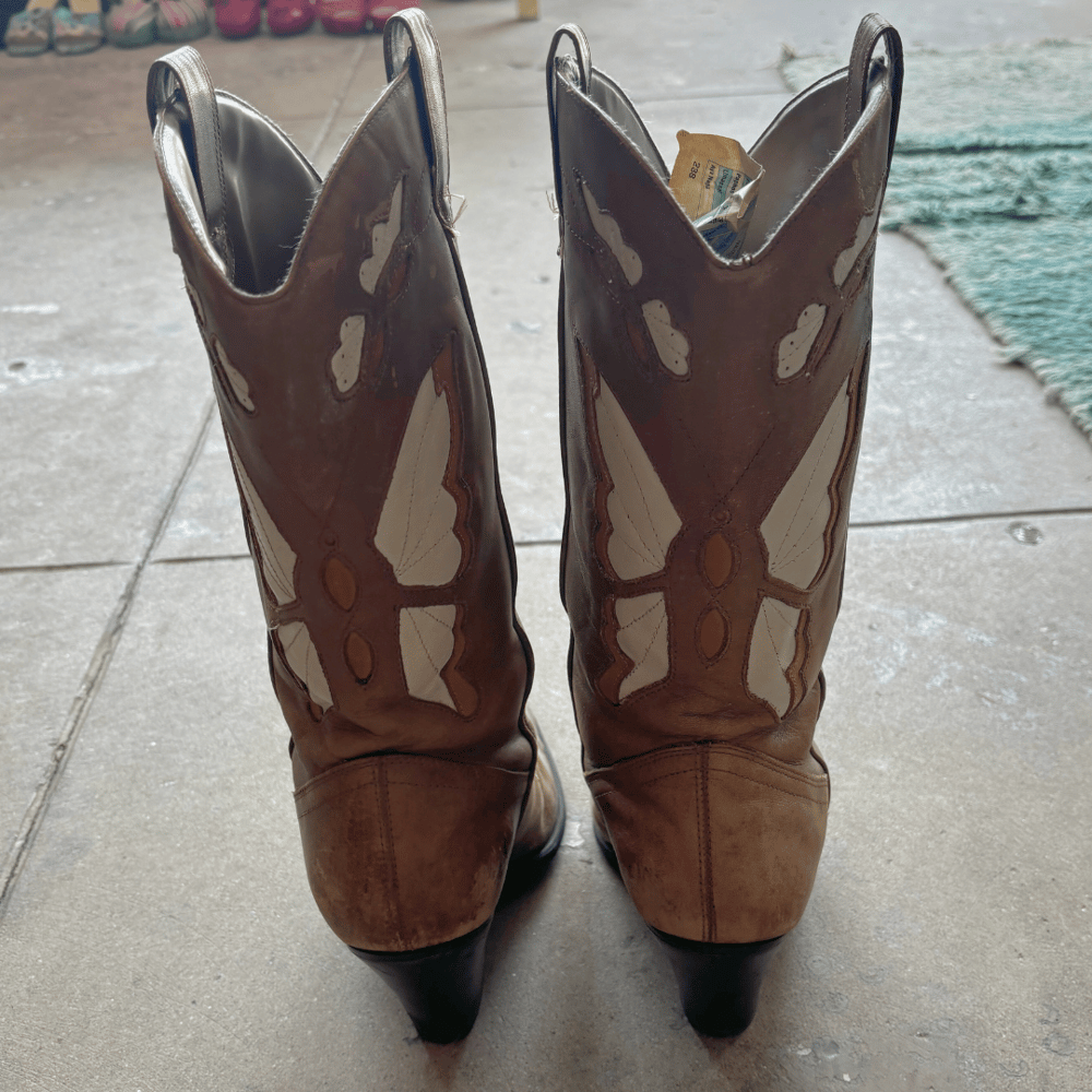 Image of DIBA BUTTERFLY COWBOY BOOTS