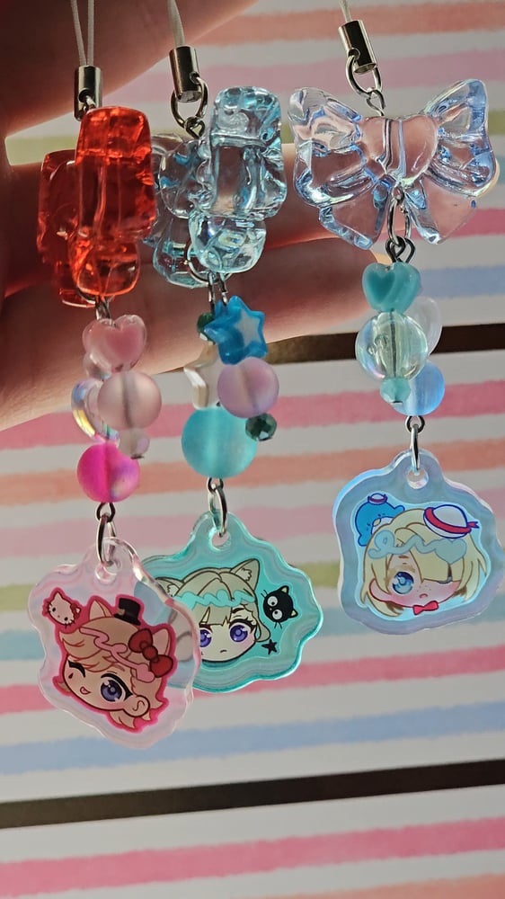 Image of Genshin Impact x Sanrio beaded phone Charms 