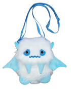 Image of Cloudy the white and blue Floof Monster Friend backpack/bag