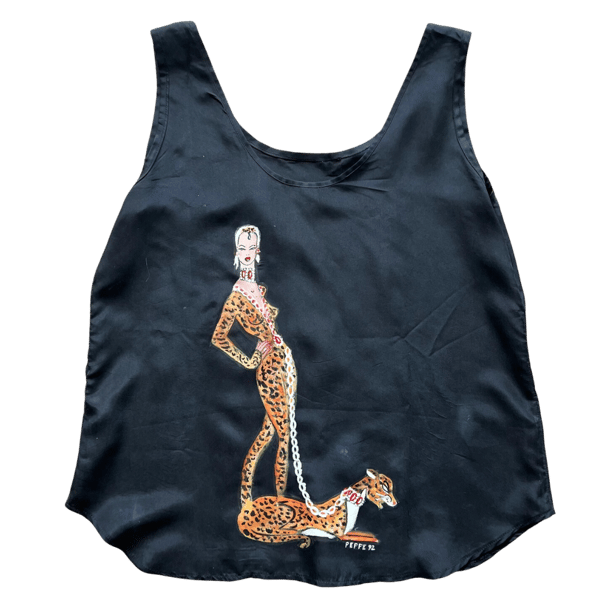 Image of HAND PAINTED SILK TANK