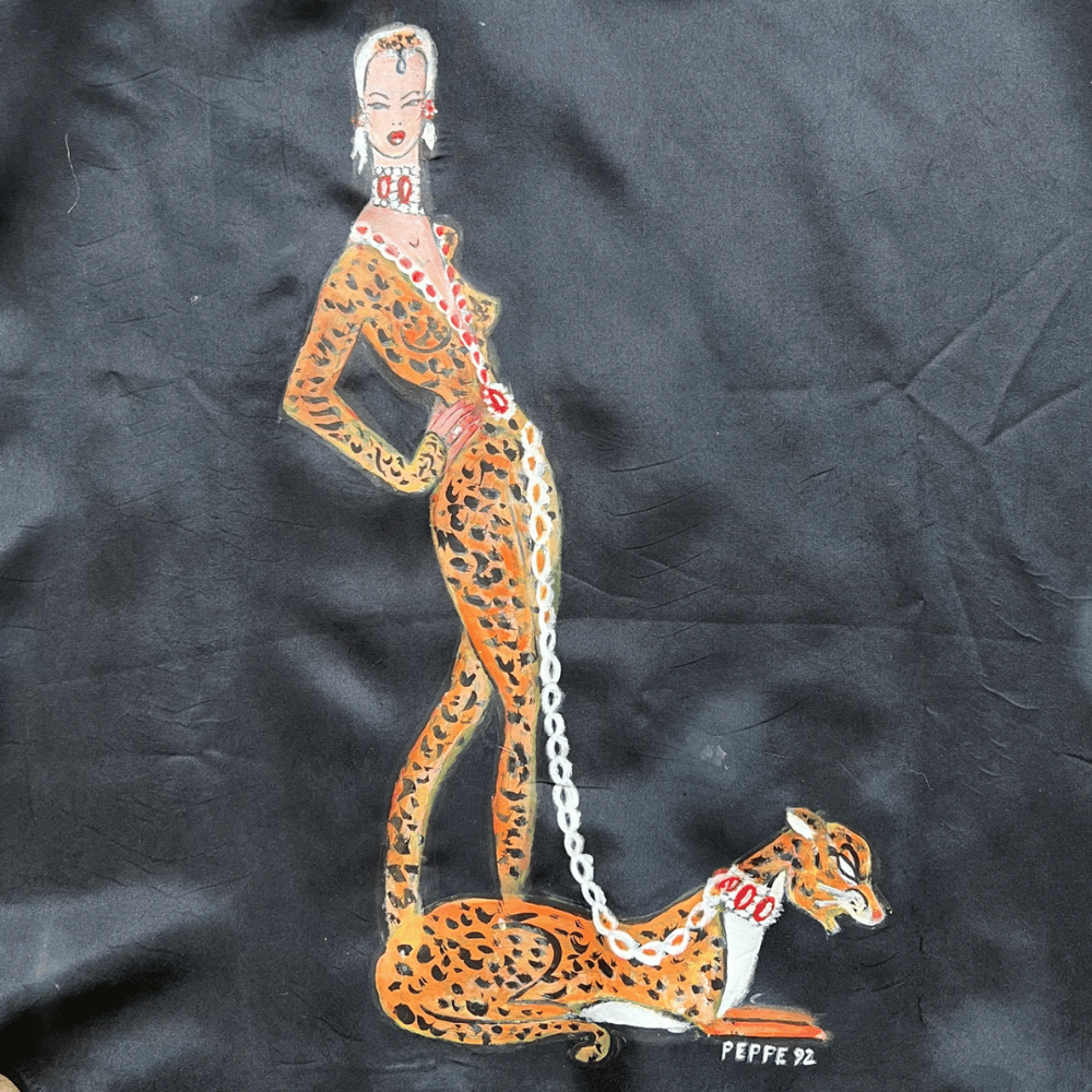 Image of HAND PAINTED SILK TANK