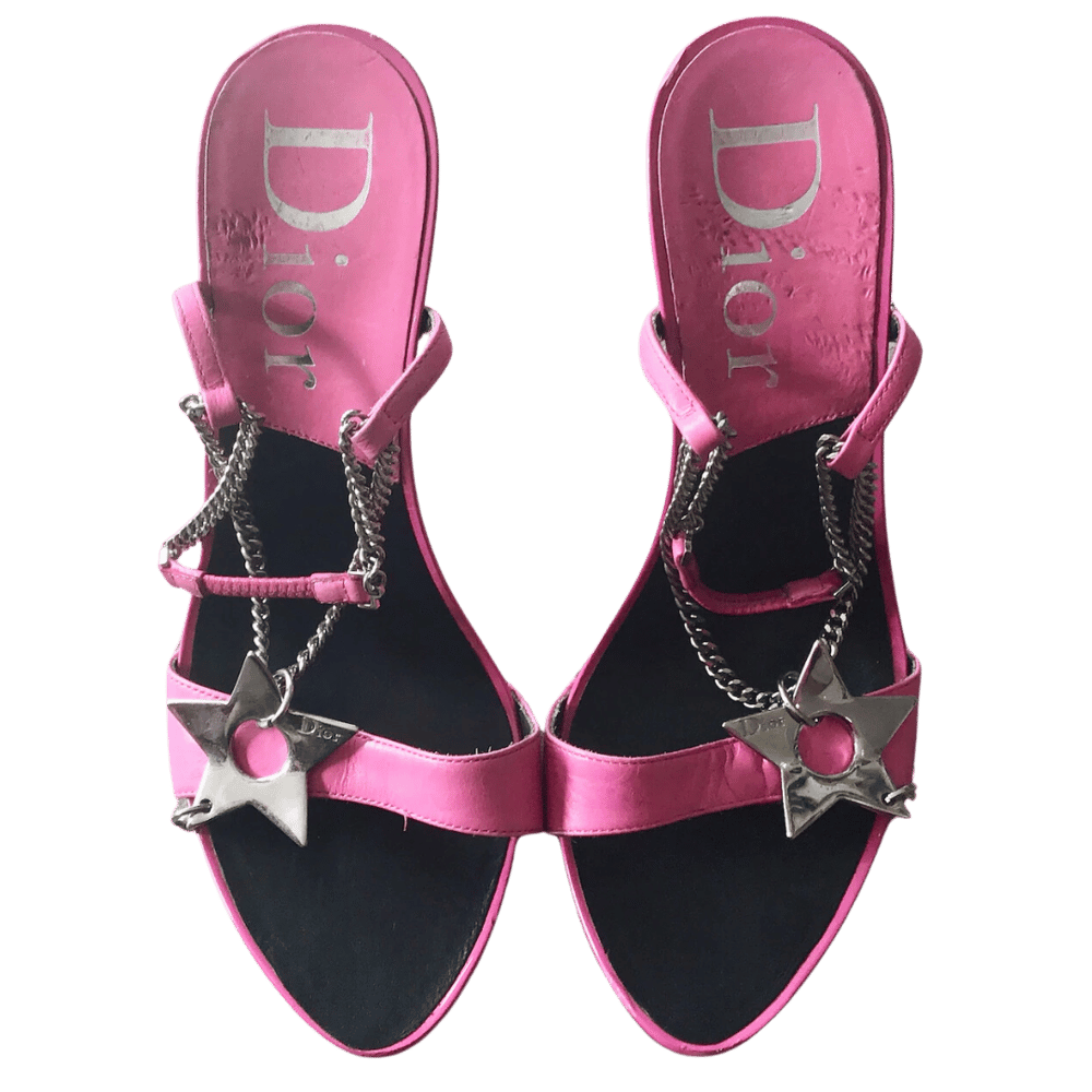 Image of DIOR PINK STAR HEELS