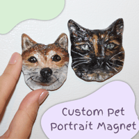 Image 2 of Custom Pet Portrait Magnet