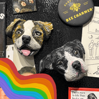 Image 1 of Custom Pet Portrait Magnet