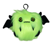 Image of Creepy the yellow Floof Monster KEYCHAIN