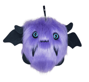 Image of Ghoulie the purple Floof Monster KEYCHAIN