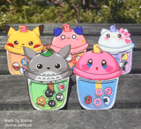 Image 1 of (SPECIALTY KEYCHAIN) BOBA SHAKER CHARMS 