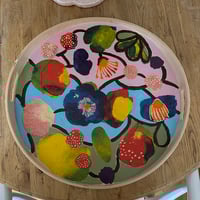 Image 3 of Hand painted timber trays 