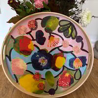 Image 1 of Hand painted timber trays 