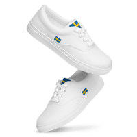 Image 1 of Canvas Sneakers med Svenska Flaggan!