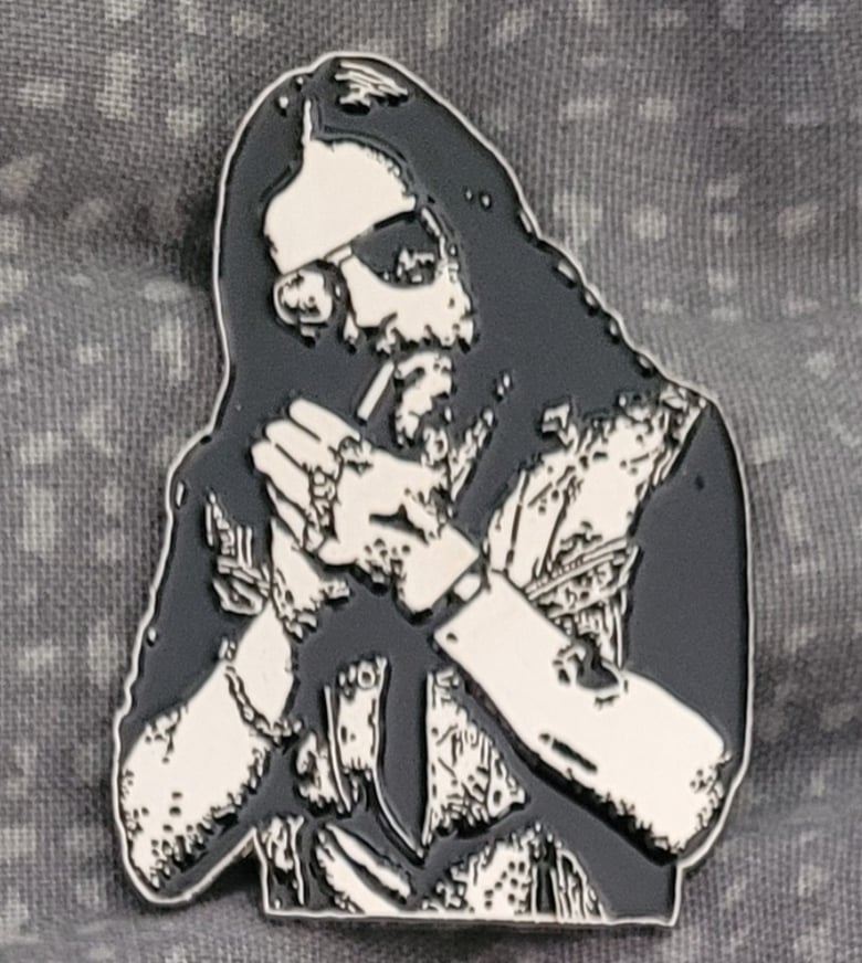 Image of Born to Raise Hell limited edition shaped enamel pin 