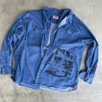 Image 3 of URL denim shirt 3xl