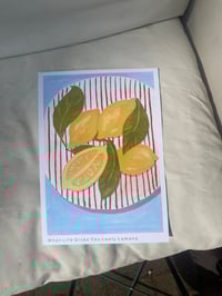 Image 5 of When life gives you leafy lemons print