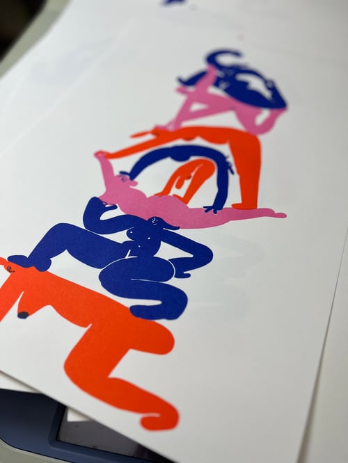 Image of Yoga Pile Print