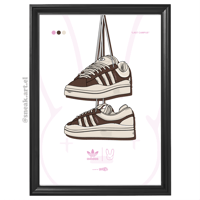 Image 2 of Sneaker Poster Adidas x Bad Bunny “Last Campus” Print