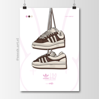 Image 1 of Sneaker Poster Adidas x Bad Bunny “Last Campus” Print