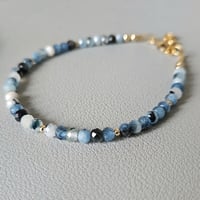 Image 2 of 'Azure' Devil Blue Aquamarine gemstone bracelet