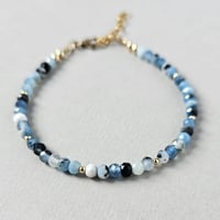 Image 3 of 'Azure' Devil Blue Aquamarine gemstone bracelet