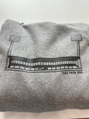 Image of The Tech End  Unisex Sweatshirt and Hoodies in Heather Grey 