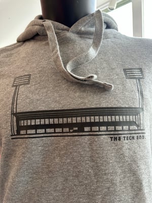 Image of The Tech End  Unisex Sweatshirt and Hoodies in Heather Grey 