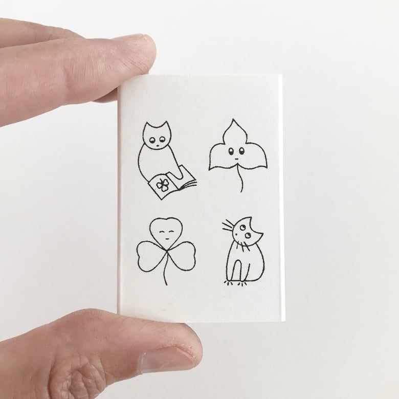 Image of The Botanist Cat, mini stamps