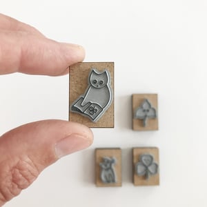 Image of The Botanist Cat, mini stamps