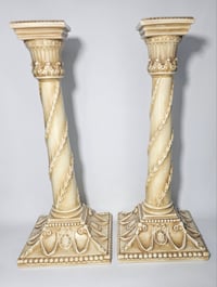 Image 3 of Royal Worcester Pair of Candlesticks