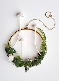 Image 2 of Porcelain mushroom decorative hanging hoop
