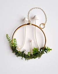 Image 5 of Porcelain mushroom decorative hanging hoop