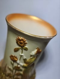Image 6 of Royal Worcester Pair Spill Vases with embossed figures