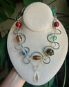 Squiggle Glass Necklace 