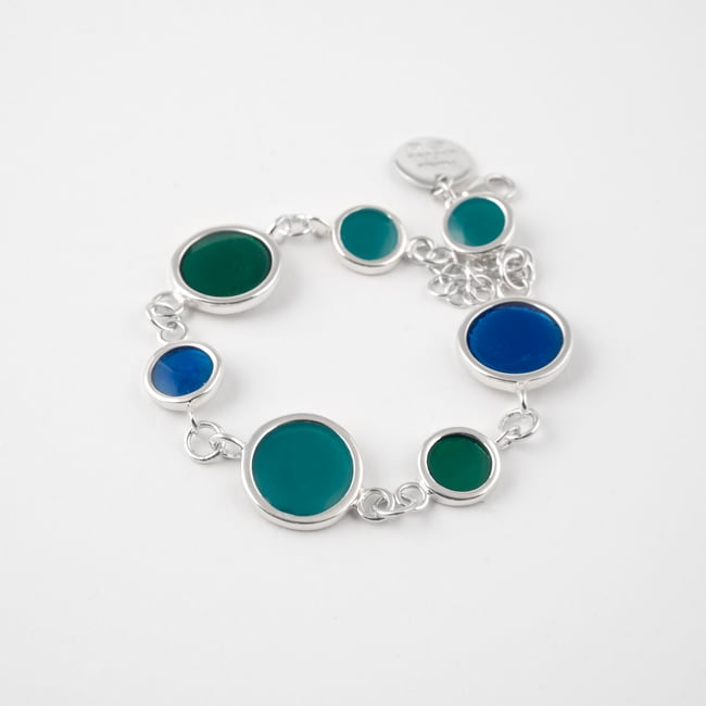 Circle Chain Silver Bracelet