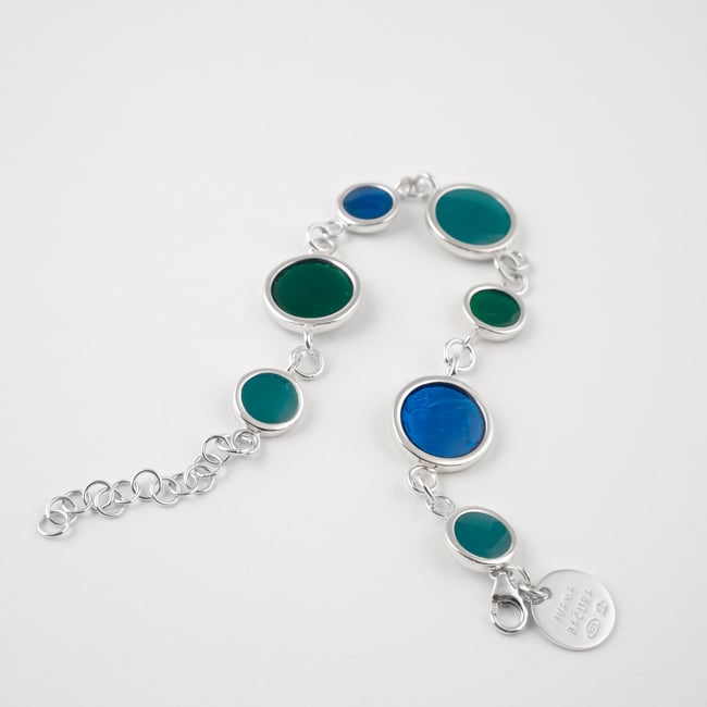 Circle Chain Silver Bracelet