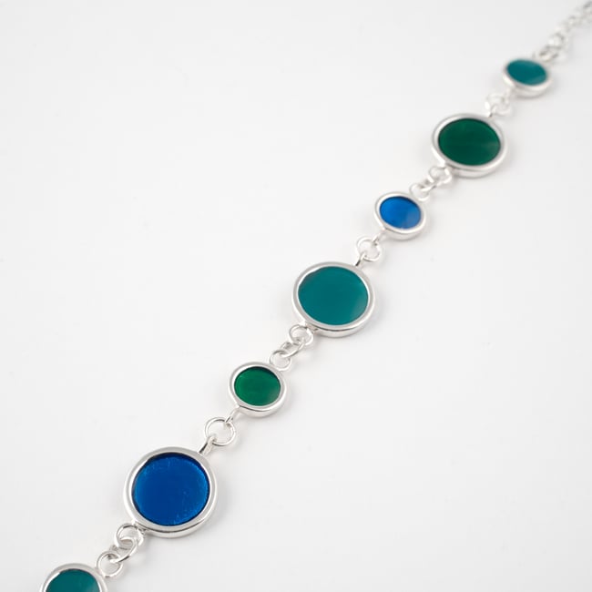 Circle Chain Silver Bracelet