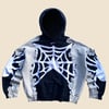 REWORKED NIKE CENTER SPIDERWEB HOODIE SIZE L BOXY