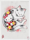 Hello Kitty Cat Art Print