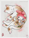 My Melody Cat Art Print