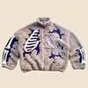 REWORKED NIKE CRACKED 3D PUFF SKELETON SHERPA JACKET SIZE XL BOXY