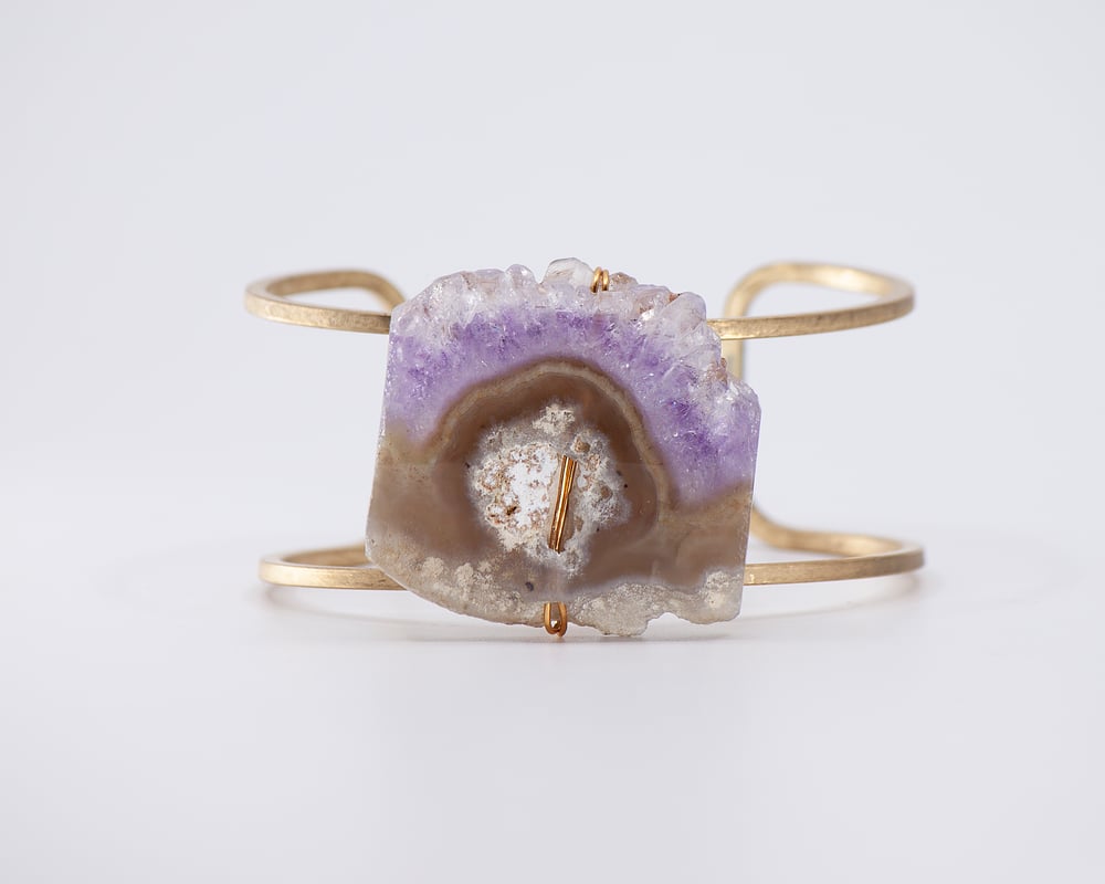 Image of Amethyst Geode Cuff