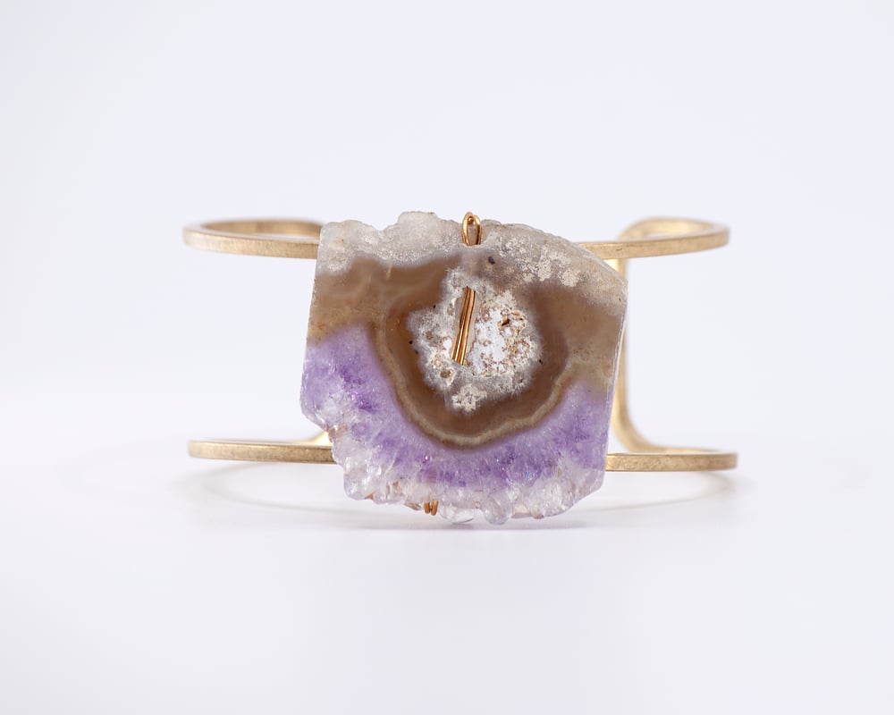 Image of Amethyst Geode Cuff