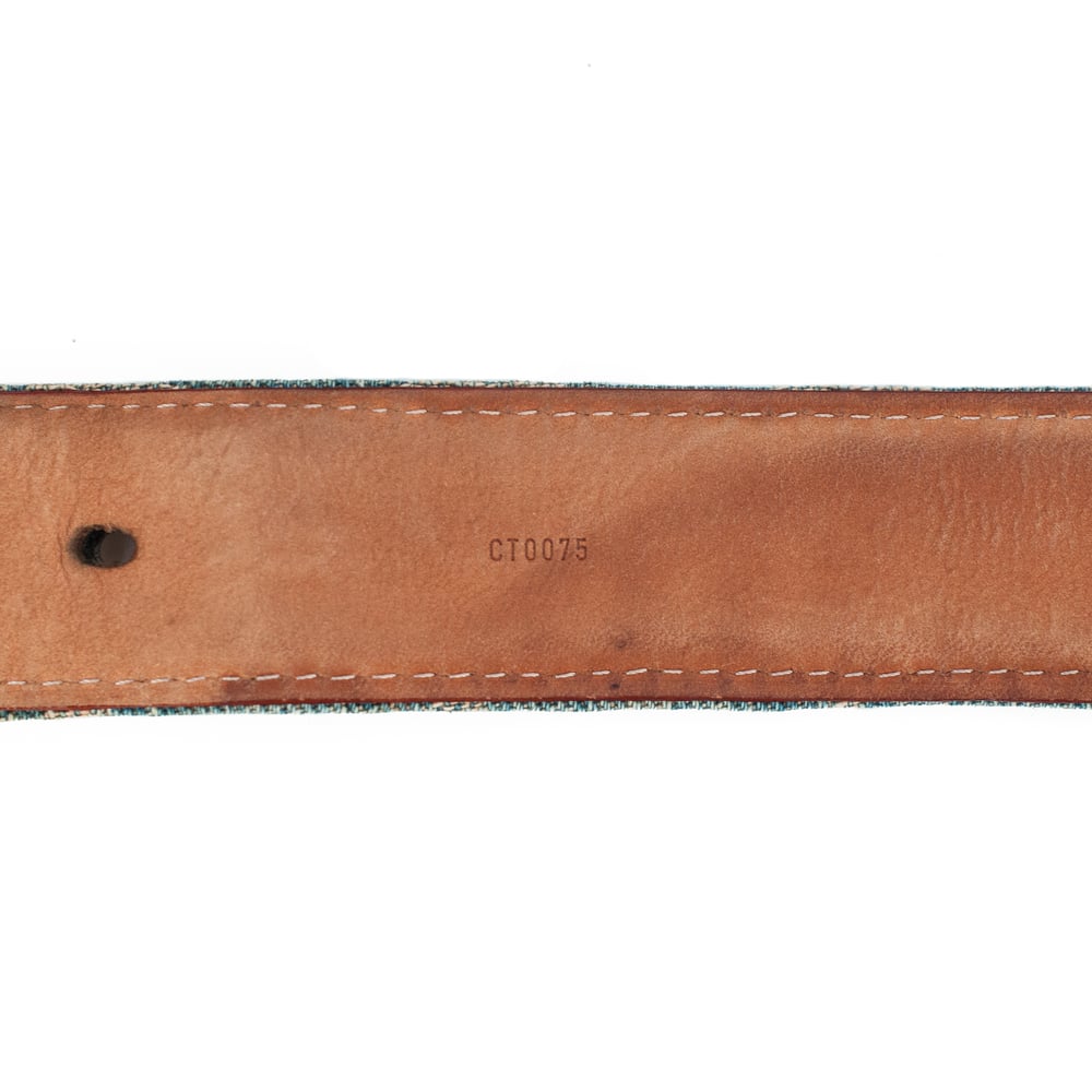 Image of Louis Vuitton 2007 Denim Monogram Belt