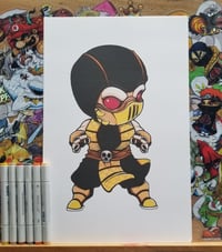 SCORPION LARGE ORIGINAL ART SIGNED