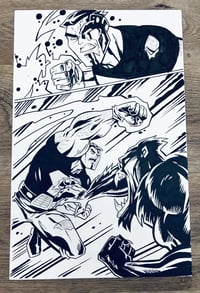 T-BIRD & THROTTLE Original Art - Fist Fight