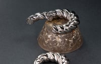 Image 2 of Ear Weights - Rope Style - Silver - Stainless Steel - Magnetic Close 8MM for Stretched Ears