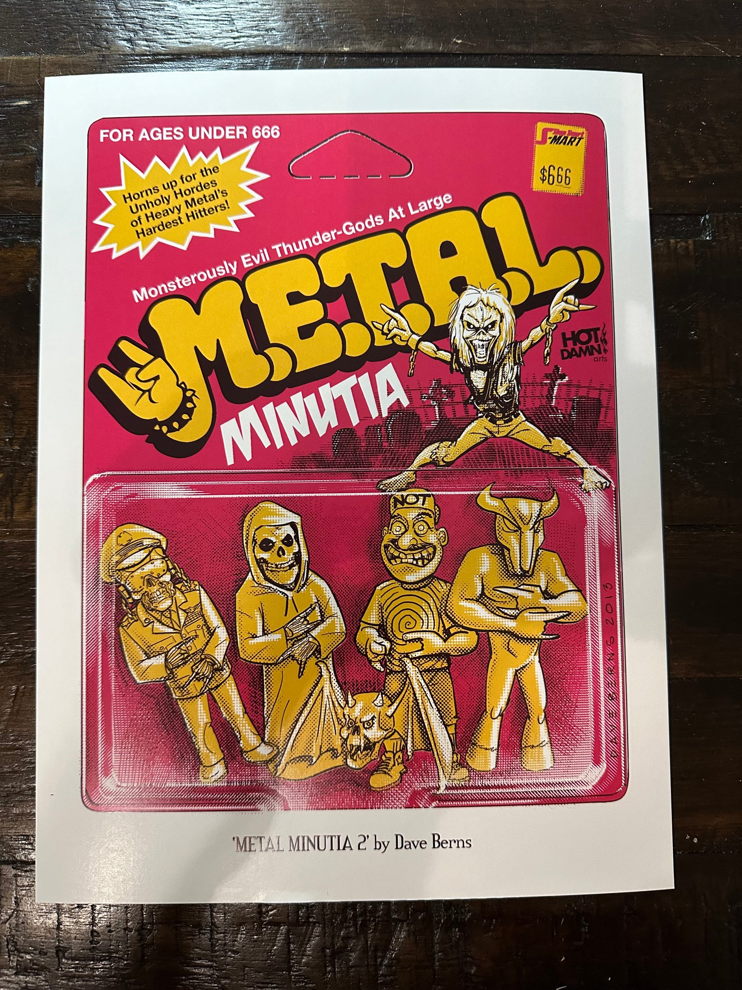 METAL MINUTIA 2  ART PRINT