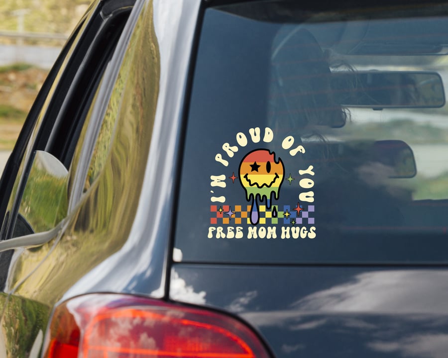 Image of FREE MOM HUGS DECAL