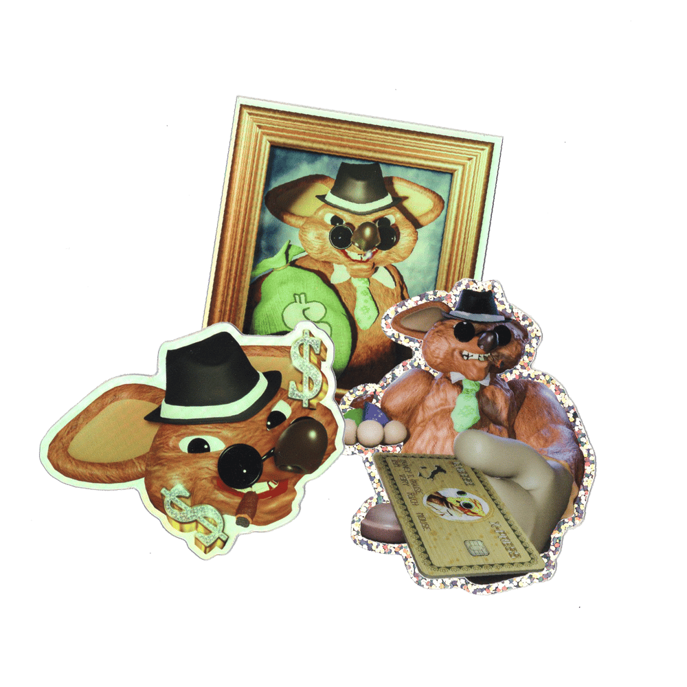 Image of Money Mouse Sticker Pack