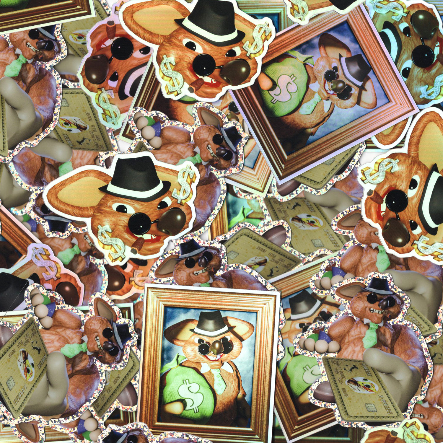 Image of Money Mouse Sticker Pack