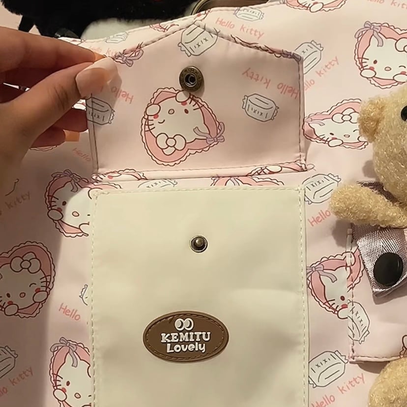 Image of Hello Kitty Bag With Cute Bear 